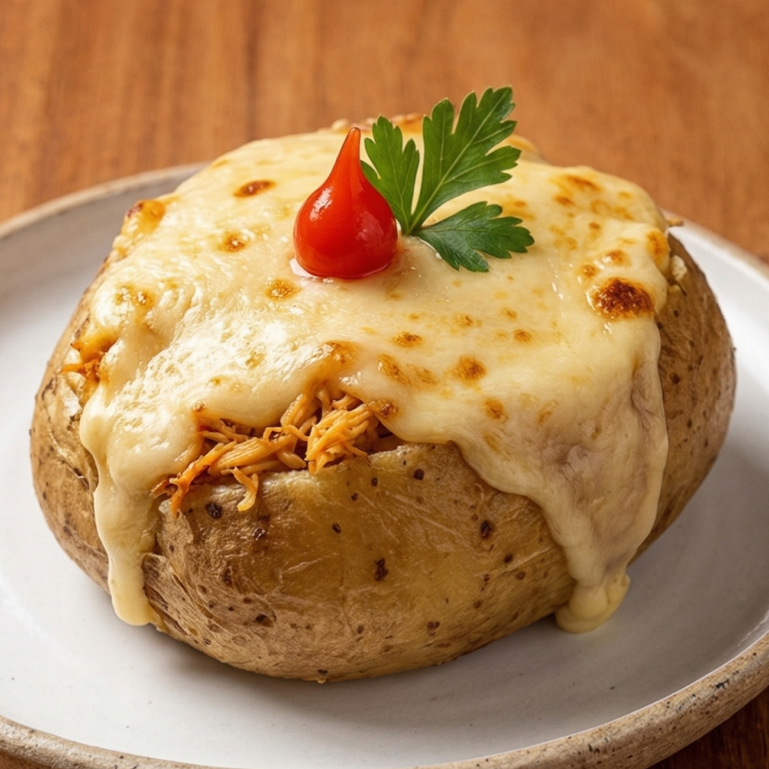 La Batata Frango Cremoso três queijos